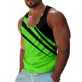 thumbnail image 3 of Men's Summer Tank Tops, Quick Dry Performance Sleeveless Casual Classic T-Shirts fashion Moisture Wicking T Shirts Green 3XL, 3 of 6