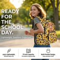 thumbnail image 2 of DISNIMO Highland Cattle Sunflower Print Backpack and Lunch Box Set for Kids, 17 Inch Large School Backpack with Pencil Case, Lightweight Portable Student Bag for Girls 10-12, Back to School Supplies, 2 of 7