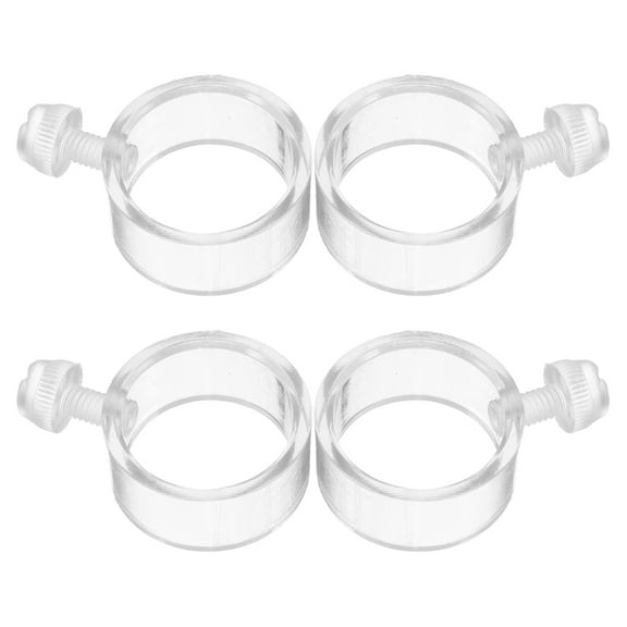Worgeous 4pcs Small Garden Flag Clips Plastic Flag Rings for Flagpole Pole Clamps Retainer Rings Practical Flag Buckles for Flag Poles