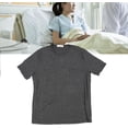 thumbnail image 2 of HELIAHO Shoulder Surgery Shirt Short Sleeve Unisex Open Side Snap Adaptive for Post Op Recovery CJ911-0153, 2 of 9