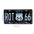 thumbnail image 2 of Route 66 USA R66 License Plate American Metal Sign Vintage Plaque Auto License Plate Garage Home Wall Decor, 2 of 8