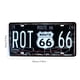 thumbnail image 2 of Placa De Matrícula Vintage USA R66, Letrero De Metal Para Decoración De Pared Del Hogar Y Garaje, Hierro De 30x15 CM, 2 of 8
