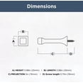 thumbnail image 2 of Franklin Brass 3" Classic Edge Door Stop Matte Black 5 Pack, 2 of 2