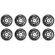 thumbnail image 1 of Paquete de 8 Ruedas para Patines en Línea para Interiores / Exteriores Ruedas de Repuesto con Rodamientos 70 mm, Negro, 1 of 5