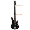 thumbnail image 5 of Glarry GIB Electric Bass Guitar, Full Size 4 Strings Bass with Strap, Carring Bag, Amp Wire, Wrench Tool and Plectrum, Black, 5 of 9