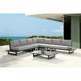 thumbnail image 2 of Meridian Furniture Maldives Grey Water Resisting Outdoor Modular Sectional, 2 of 36