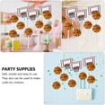 thumbnail image 6 of Basketball Cake Insert Cupcakes Basketball Sports Party Decor Treat Picks Sports Decor Party Decor Cake Pick Baby, 6 of 6