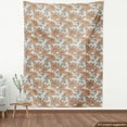 thumbnail image 3 of Ambesonne Vintage Fabric by the Yard Upholstery, Floral Nostalgia Peonies, 3 Yards, Dark Peach Grey Yellow, 3 of 4
