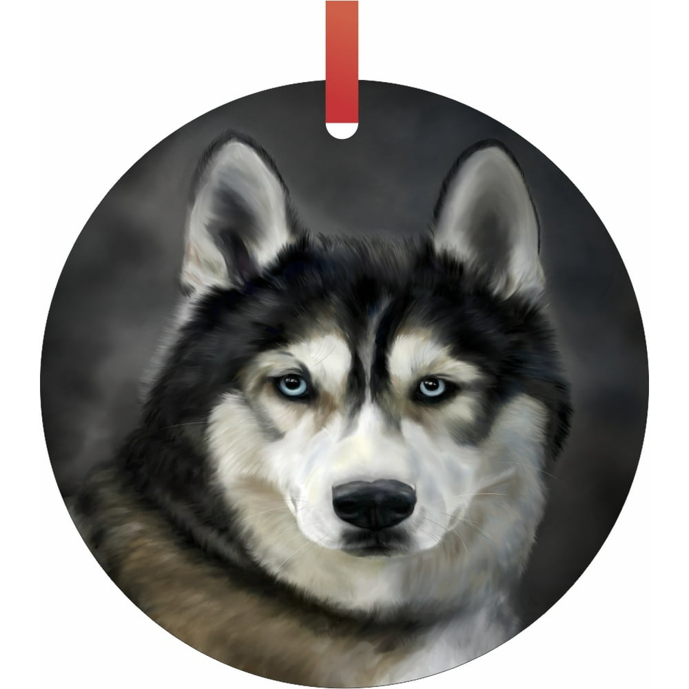 Husky Christmas Ornament 