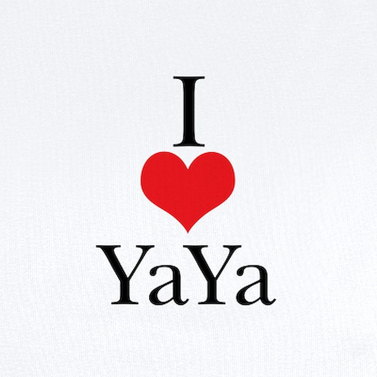 CafePress - I Love (Heart) Yaya Baby Onesie - Baby Light Bodysuit, Size Newborn - 24 Months