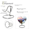 thumbnail image 4 of Prismatic Speed Illusion Car - Urns For Ashes Adult Male Small - Luxurious Large Heart Urn For Cremation - Timeless Adult Human Ashes Container 8 Inch, 4 of 5