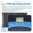 thumbnail image 3 of Solar Charge Controller 40A 50A 60A PWM Charging Controller 12V 24V 48V Solar Panel Regulator LCD Display Dual USB 5V, 3 of 6