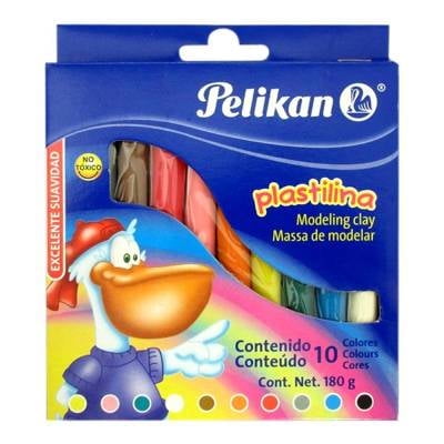 Plastilina Pelikan varios colores 10 pzas
