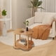 thumbnail image 5 of Mesa auxiliar para sofá, mueble auxiliar, mesa auxiliar para sala de estar, mesa de té para el hogar, estantes, mesita de noche, mini balcón, mesa de centro pequeña., 5 of 6