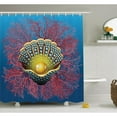thumbnail image 1 of Ambesonne Coral Nautical Art Shower Curtain Set, 1 of 1