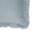 thumbnail image 4 of Alessia Distressed Blue Velvet Pillow, 4 of 4