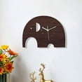 thumbnail image 6 of Masteelf  Timer Ticking Clock Wooden Elephant Wall Lightweight Creative Office, 6 of 8