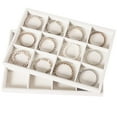 thumbnail image 5 of Coward 2PC Stackable 12 Grids Jewelry Organizer Tray Bracelet Necklace Earring Display Stand for Selling, 5 of 5