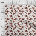 thumbnail image 1 of oneOone Cotton Flex Brown Fabric Florals Quilting Supplies Print Sewing Fabric By The Yard 40 Inch Wide, 1 of 1