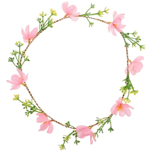 Masteelf Floral Crown Boho Flower Headband Floral Crown Headpiece Hair Wreath For Women Wedding Party Prom Photos Festival
