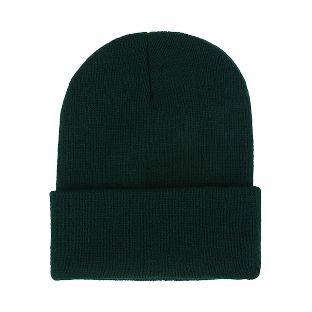 Gorro Beanie Unisex Minnieouse Skullcap Hilo Multifuncional a Prueba de Viento Verde Oscuro