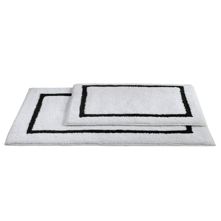 Moroccan Bath Mat  Ivory and Black Bathroom Rugs – The Citizenry