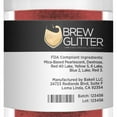 thumbnail image 6 of Brew Glitter - Maroon Red Edible Drink Glitter - Bold Sparkle, Beverage-Safe, 25g, 6 of 6