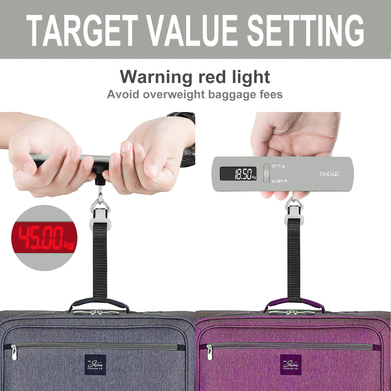 suitcase scale target