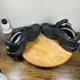 thumbnail image 5 of Ni - ke Ni - ke Air Max Plus TN Triple Black Leather Men’s Size 9.5 Shoes AJ2029-001, 5 of 5