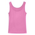 thumbnail image 5 of Krdevn Women's Sleeveless Scoop Neck Ribbed Tank Tops Fitted Basic Cami Tee Shirts(Color:Pink,Size:XL), 5 of 5