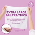 thumbnail image 5 of Extra Large Bath Wipes for Adults Bathing No Rinse - 40 Disposable Body Cleansing Wipes for Men, Women & Elderly - Great for Gym, Camping, Post Surgery - Shower Wipes - Lavender, 5 of 8