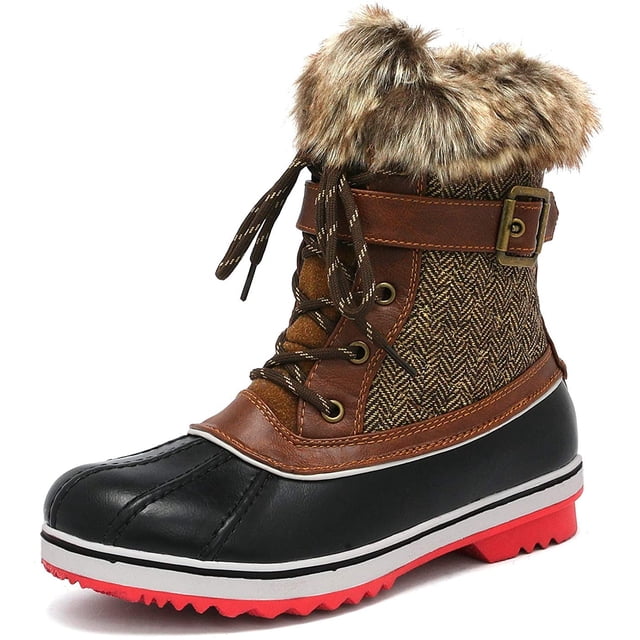 Dream Pairs Botas de nieve de invierno impermeables a media pantorrilla para mujer RIVER_3 Dream Pairs RIVER_3