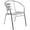 Gray, variant on Bowery Hill Metal Stacking Patio Chair in Silver