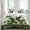 Forest Green Grey, variant on Happy St. Patrick's Set of 4 Bedding Quilt Covers, Legs Coin Green Shamrock Leaf Vintage 4-Piece Bed Sheet Set with Extra Soft Bed Sheets Quilt Cover Pillowcase, Queen