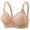Beige, variant on Fatuov Wireless Everyday Bra for Women Full Coverage Lightweight Bra Push Up Print Breathable Fabric Thin Underwear 44B