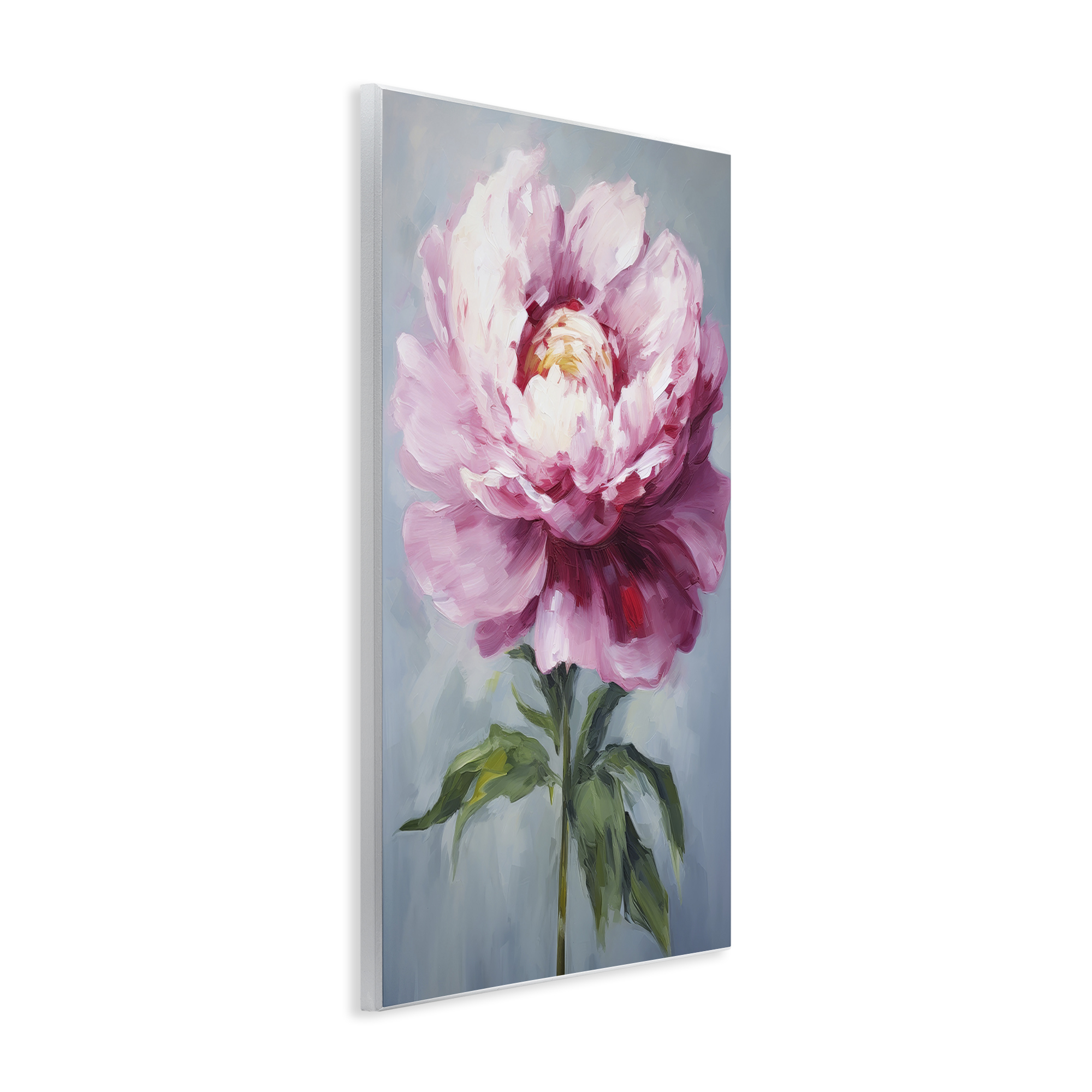 Stupell Industries Pale Pink Floral Botanical & Floral Painting Unframed Art Print Wall Art, 13 x 19