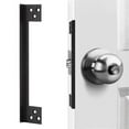 thumbnail image 1 of 7-inch Door Latch Guard Plate L-shaped Stainless Steel Door Security Protector Latch Cover - Stainle, 1 of 5
