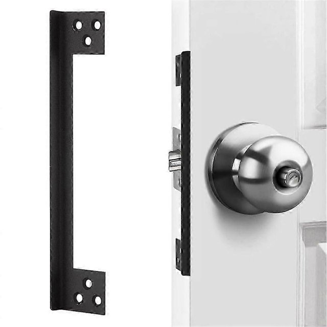 7-inch Door Latch Guard Plate L-shaped Stainless Steel Door Security Protector Latch Cover - Stainle