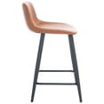 thumbnail image 5 of SAFAVIEH Asena Square Low Back Counter Stool, Cigar/Black, 5 of 12
