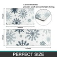 thumbnail image 7 of Blue Christmas Snowflake Pattern Kitchen Rugs Sets Of 2,Anti Fatigue Kitchen Mat Rugs Non Slip Washable,Decorative Kitchen Floor Mats for Kitchen,Sink,Laundry,17"x30"+17"x47", 7 of 7