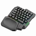 thumbnail image 2 of Ergonomics Gaming Keyboard Single Hand Usb Wired 35key One Handedly RGB Backlight Mini Keyboard, 2 of 5