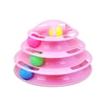 thumbnail image 2 of Divertidos Juguetes Interactivos Para Gatos, Tocadiscos De 4 Capas, Juguete Para Atrapar Gatos, Juego De Pelota, Torre De 4 Niveles, Pistas, Juguete Para Gatos Cateissary PT001508-01, 2 of 6