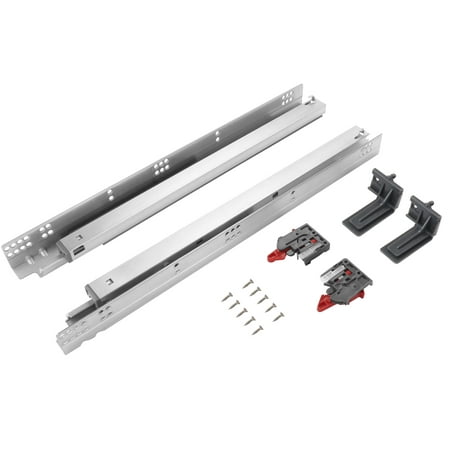 

meite 18-Inch Undermount Soft Close Drawer Slides - Full Extension Heavy Duty Concealed Drawer Guides with Mounting Screws Adjustable Locking Device and Brackets - 1 Pair