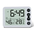 thumbnail image 2 of Inteprter Reloj Digital de escritorio, Sensor Dual, alarma electrónica, termómetro, botón de operación, funciona con batería, temporizador LCD, Type7 NO7 Inteprter HA009472-02B, 2 of 6