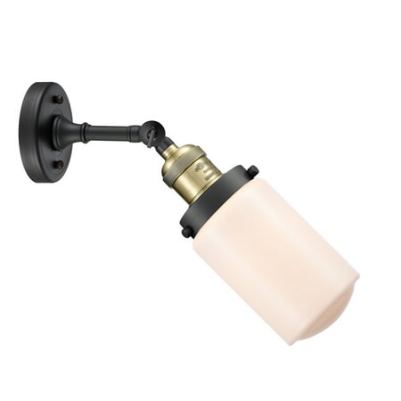 

Innovations 203-BAB-G311-LED Dover 1 Light Sconce part of the Franklin Restoration Collection Black Antique Brass