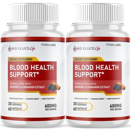Bio Gluco Life Advanced Formula Blood Support for Health and Wellness 120 Capsules