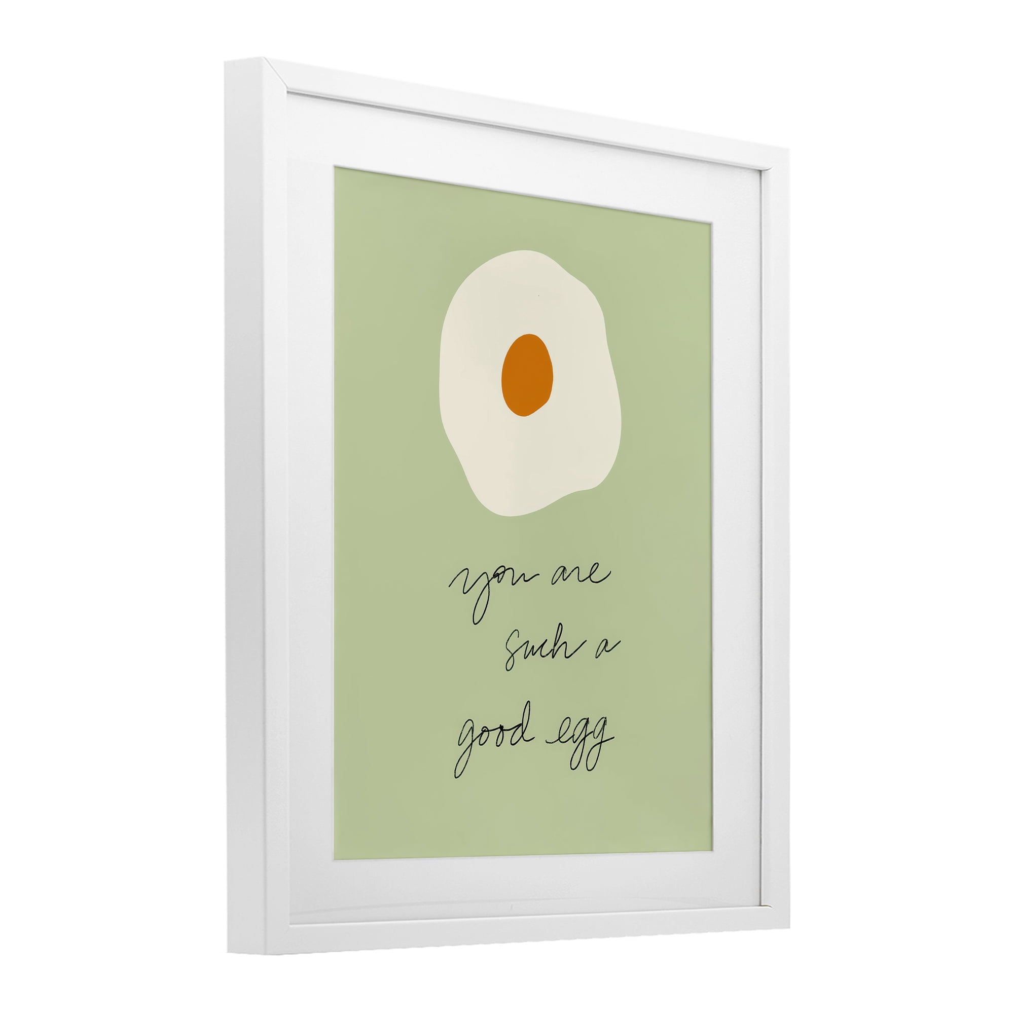 Stupell Industries You Are A Good Egg White Framed Print Under Glass, design by SD Graphics Studio