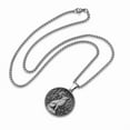 thumbnail image 4 of Fox Necklace Pendant for Women Men Embossed Nature Botanical Vintage Beauty Wisdom Animal Spirit Jewelry Gift, 4 of 4