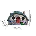 thumbnail image 3 of Luoshdecor Christmas Fairy Garden Statues,Fairy Garden House, Resin Fairy Garden Figurine with LED Light Decor for DIY Yard Supplies Home Winter Outdoor Decoration 7.4x 4.9in, 3 of 9