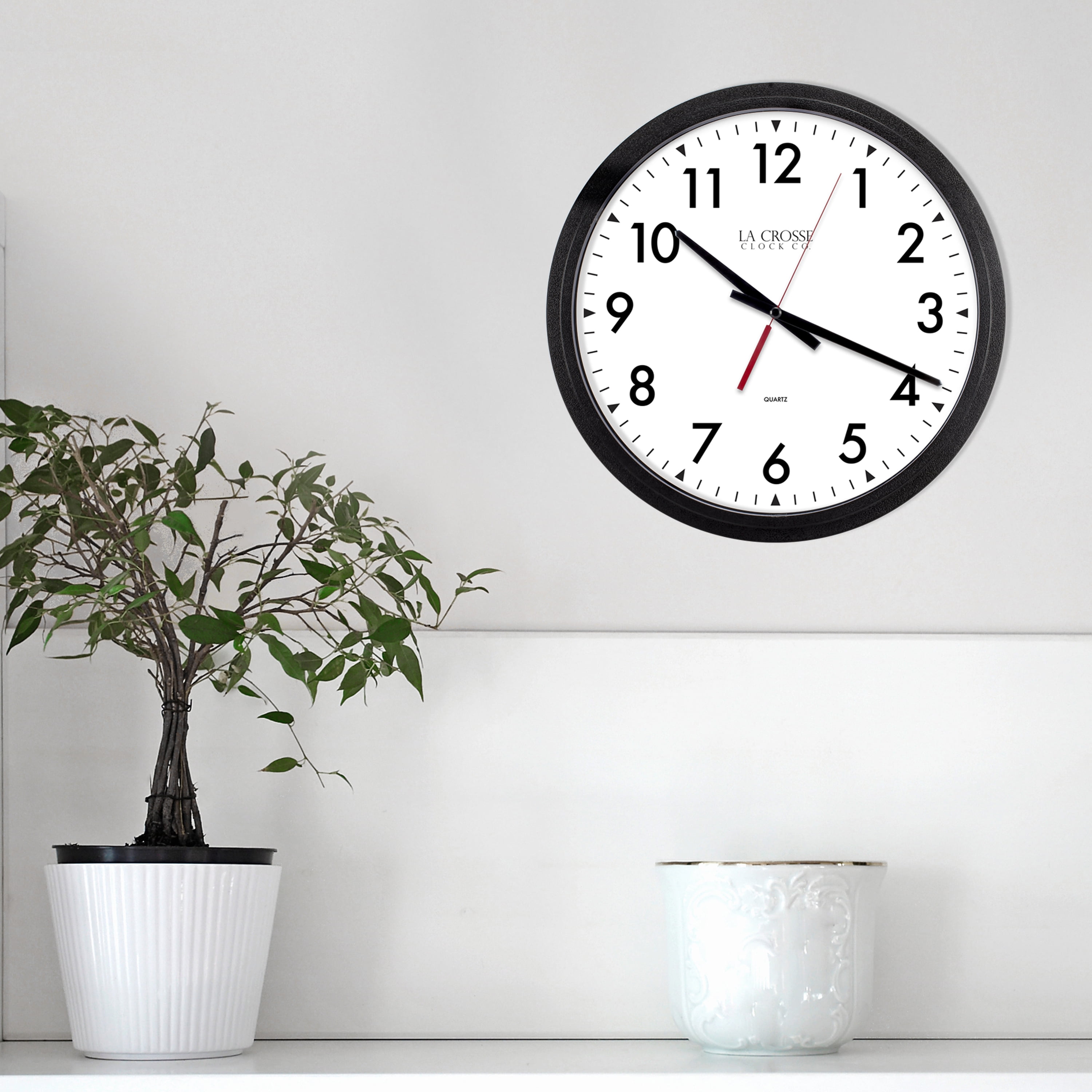 La Crosse Clock 404-2636 13 inch Commercial Silent Sweep